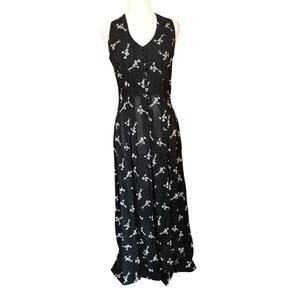 VTG Elizabeth Wayman Dress Sz 4 Y2K Whimsygoth Maxi Cottagecore Date Night Maxi